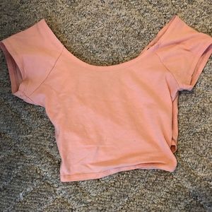Cross back crop top